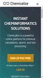 Mobile Screenshot of chemicalize.com